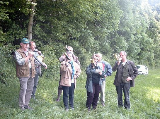 Jagdhornblaeser des Hegerings